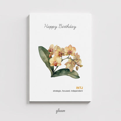 Birthday Card – INTJ Orchid