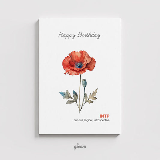 Birthday Card – INTP Poppy