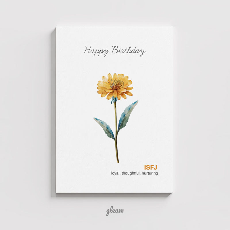 Birthday Card – ISFJ Dandelion