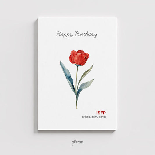 Birthday Card – ISFP Tulip