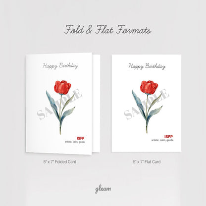 Birthday Card – ISFP Tulip