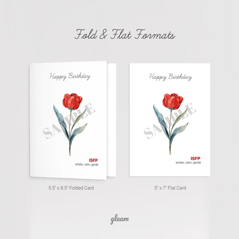 Birthday Card – ISFP Tulip