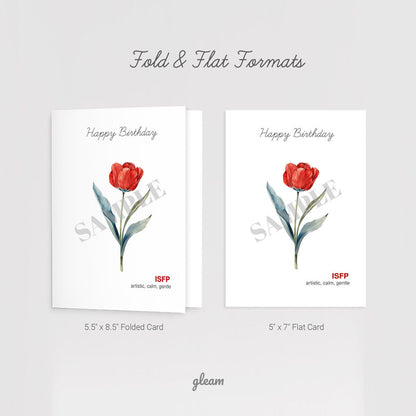 Birthday Card – ISFP Tulip