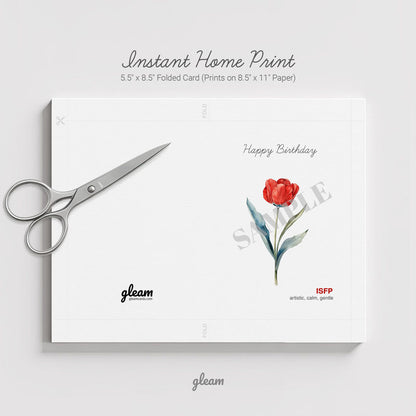 Birthday Card – ISFP Tulip