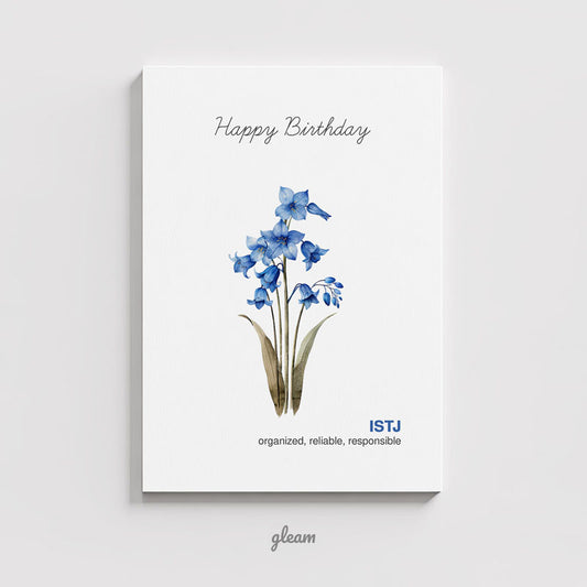Birthday Card – ISTJ Bluebell