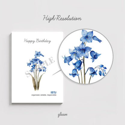 Birthday Card – ISTJ Bluebell