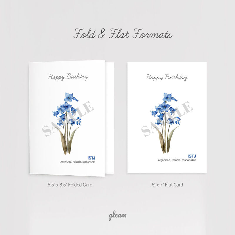 Birthday Card – ISTJ Bluebell