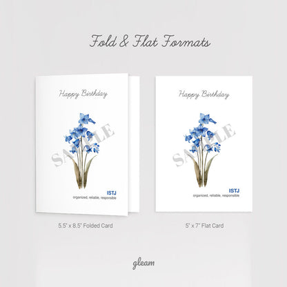 Birthday Card – ISTJ Bluebell