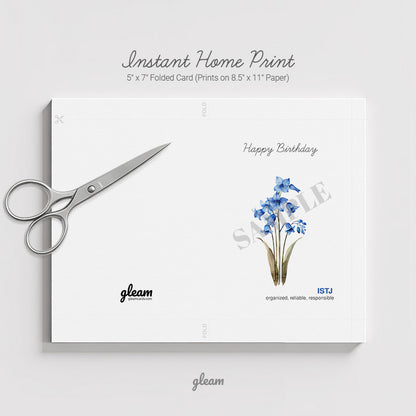 Birthday Card – ISTJ Bluebell