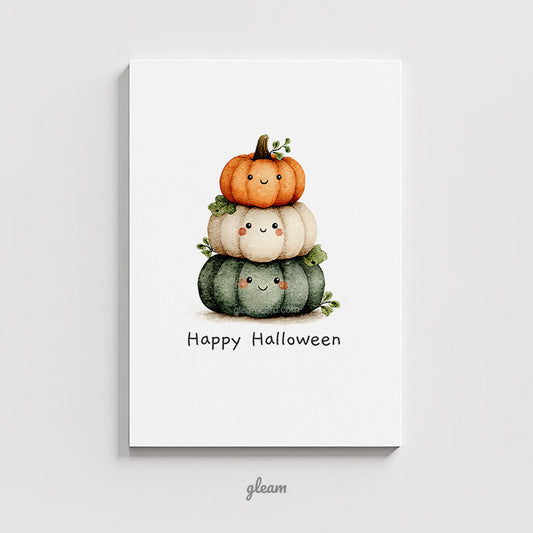 Halloween Card – Cute Pumpkin Stack