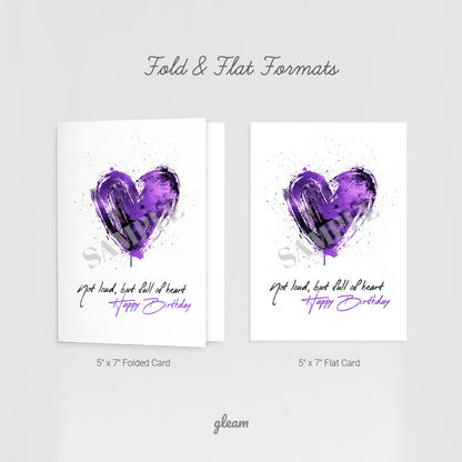 Birthday Card – Purple Heart