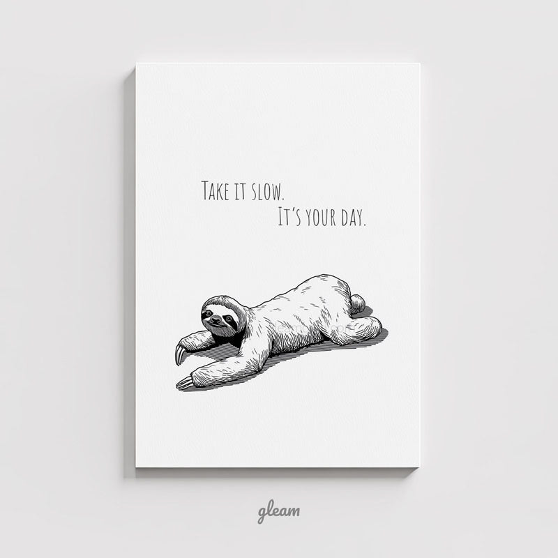 Birthday Card – Sloth