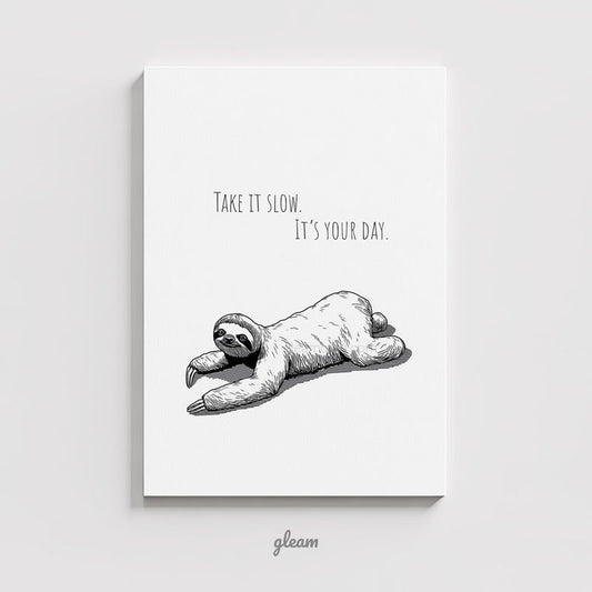 Birthday Card – Sloth