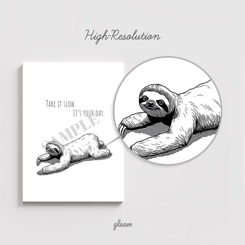 Birthday Card – Sloth