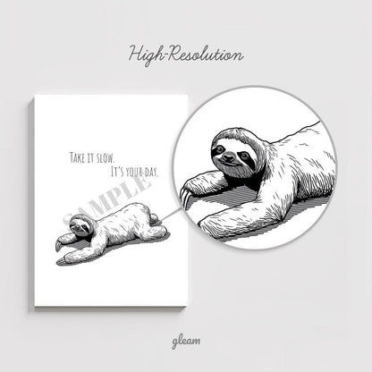 Birthday Card – Sloth