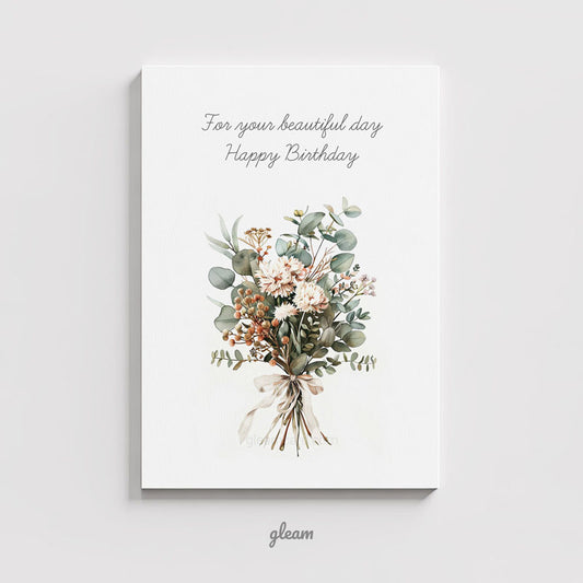Birthday Card – Soft Bouquet