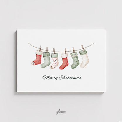 Christmas Card – Hanging Stockings