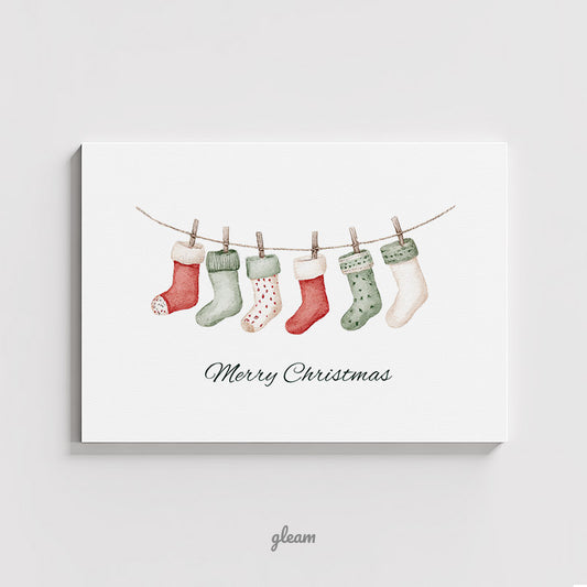 Christmas Card – Hanging Stockings