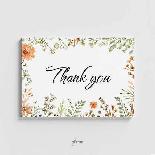 Thank You Card - Wildflower Botanical