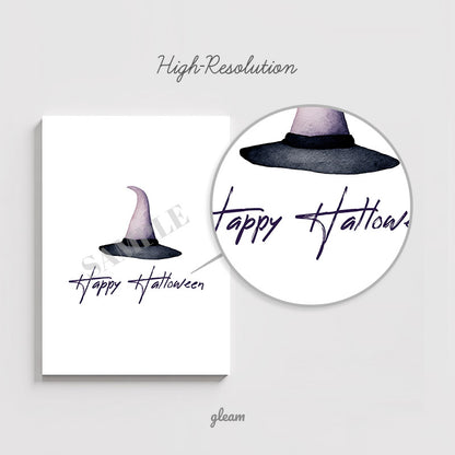 Halloween Card – Witch Hat Design