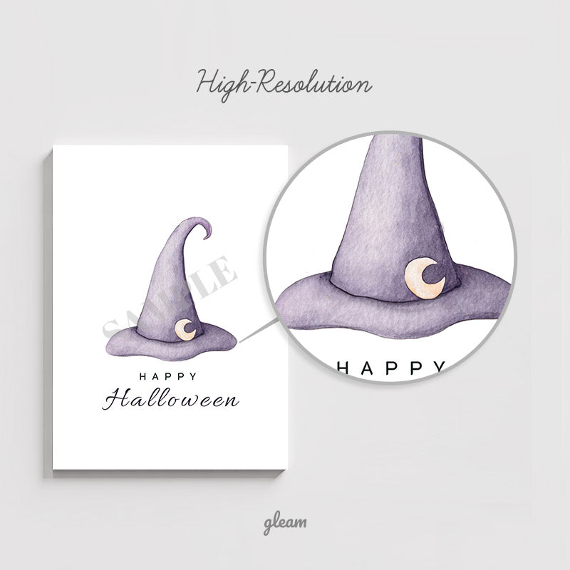 Halloween Card – Witch Hat with Moon