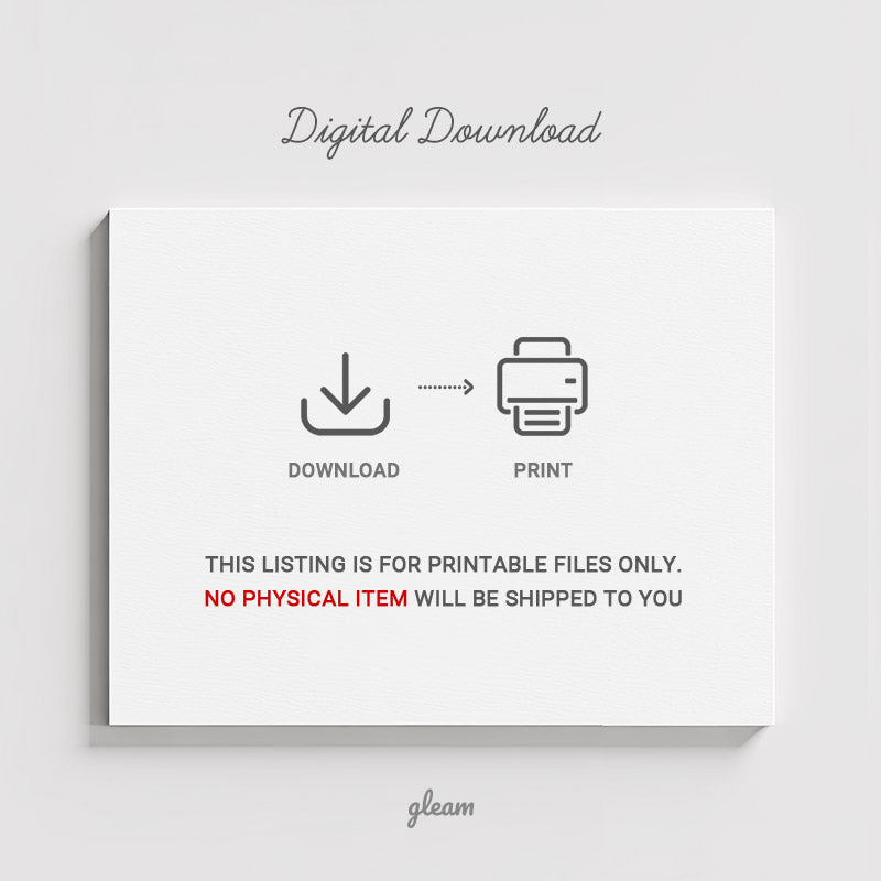 Digital Download Only Information - Instant Delivery Guide - No Physical Item Shipped - Gleam Cards