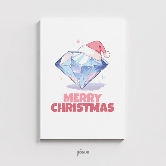 Christmas Card – Diamond Santa Hat