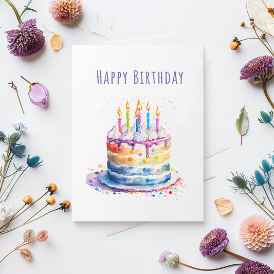 Birthday Card - Unicorn